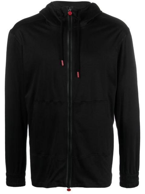 logo-charm hoodied jacket by KITON