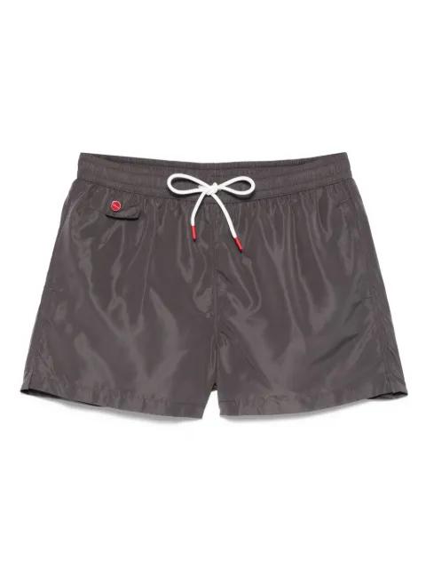 logo-embroidered swim shorts by KITON