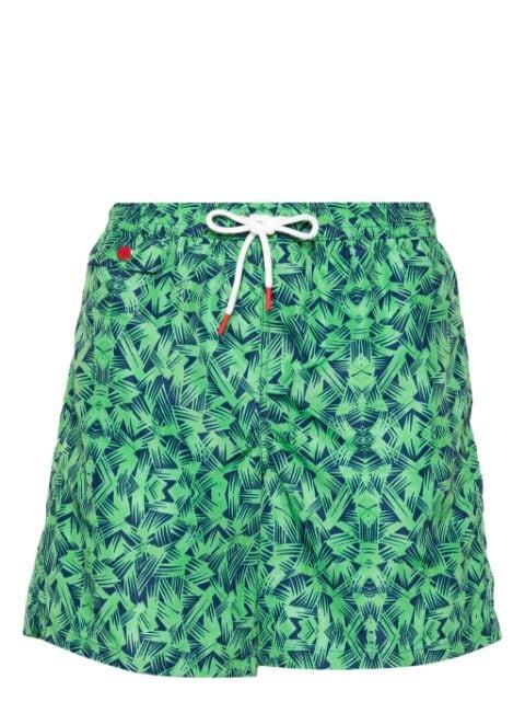 logo-embroidered swim shorts by KITON
