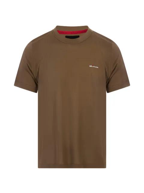logo-embroidered t-shirt by KITON