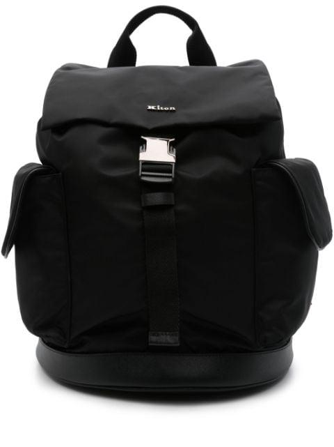 logo-lettering backpack by KITON