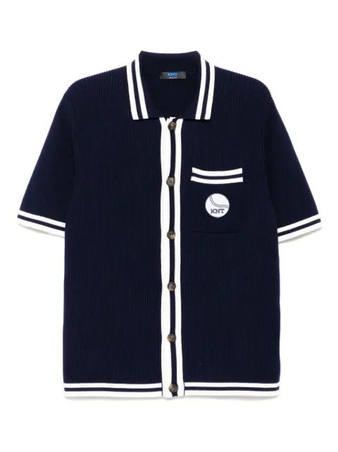 logo-patch shirt by KITON