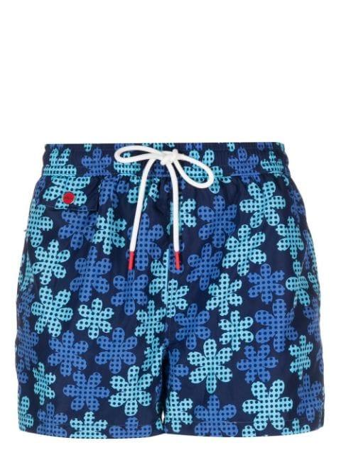 logo-print swim shorts by KITON