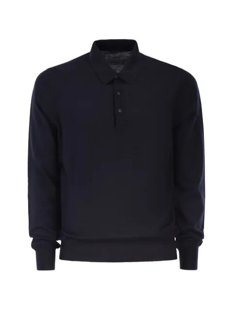 long-sleeve polo shirt by KITON