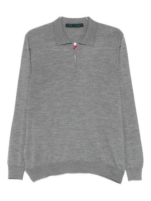 mélange-effect polo shirt by KITON