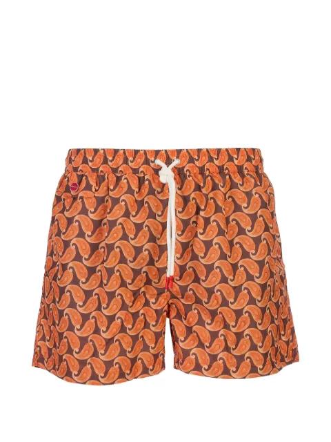 paisley-print swim shorts by KITON