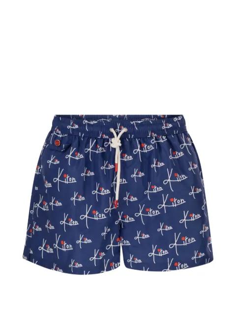patterned swim shorts by KITON
