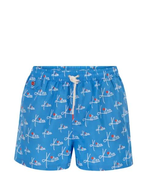 patterned swim shorts by KITON