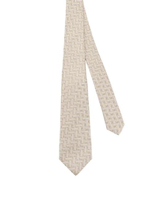 patterned tie by KITON