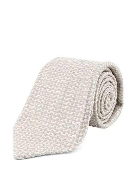 patterned tie by KITON