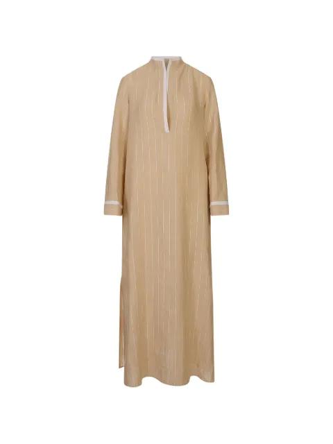 pinstriped long-sleeve dress by KITON