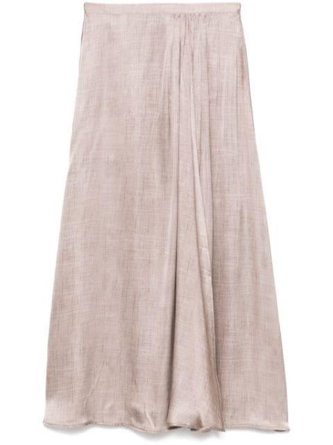 pleat-detail midi skirt by KITON
