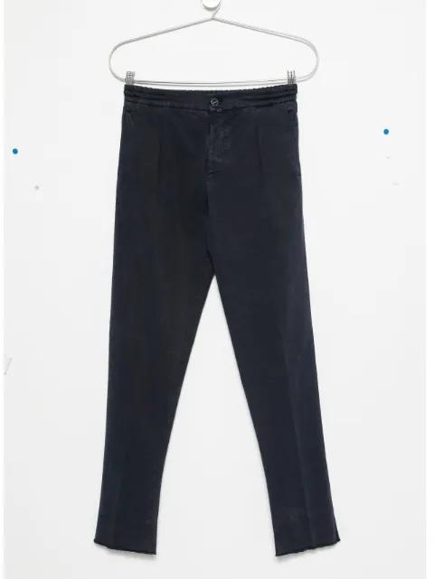 pleated frayed trousers by KITON
