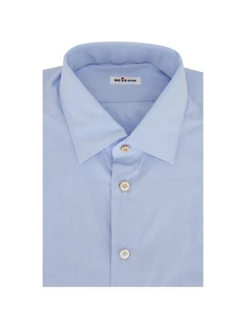 point-collar button shirt by KITON