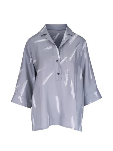 polo-collar blouse by KITON