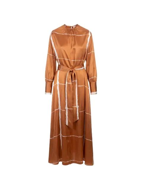 printed belted maxi dress by KITON