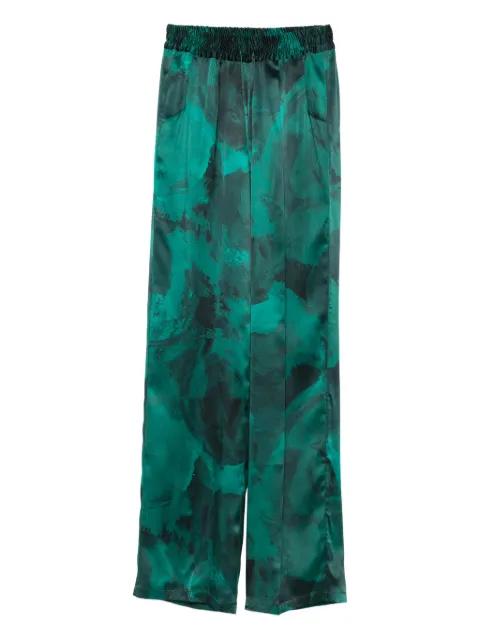 printed silk trousers by KITON