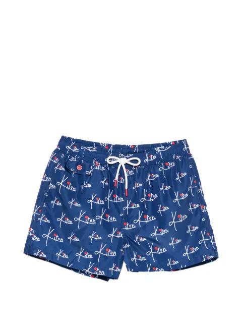 printed swim shorts by KITON