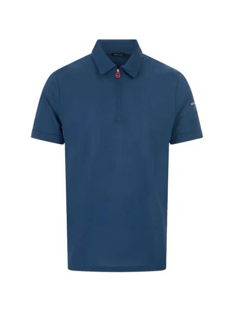 quarter-zip short-sleeve polo shirt by KITON