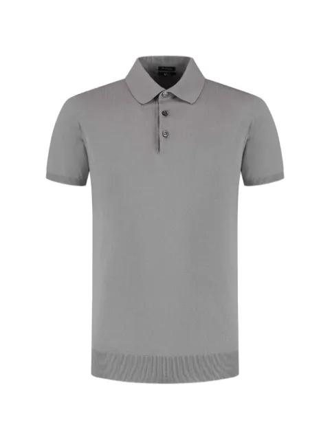 ribbed-hem polo shirt by KITON