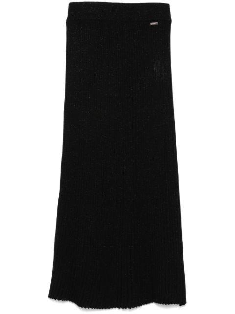 ribbed midi skirt by KITON
