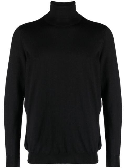 roll neck fine-knit jumper by KITON