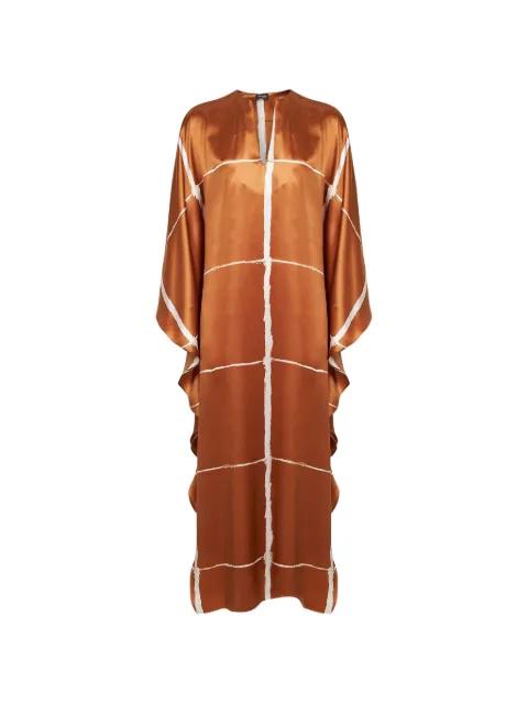 ruffled-sleeves maxi dress by KITON