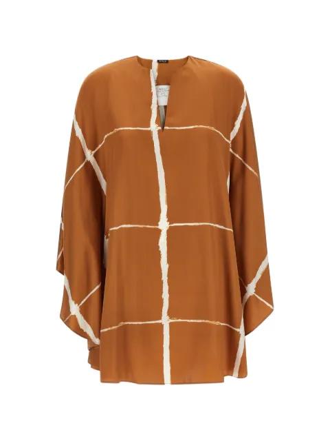 silk-satin blouse by KITON
