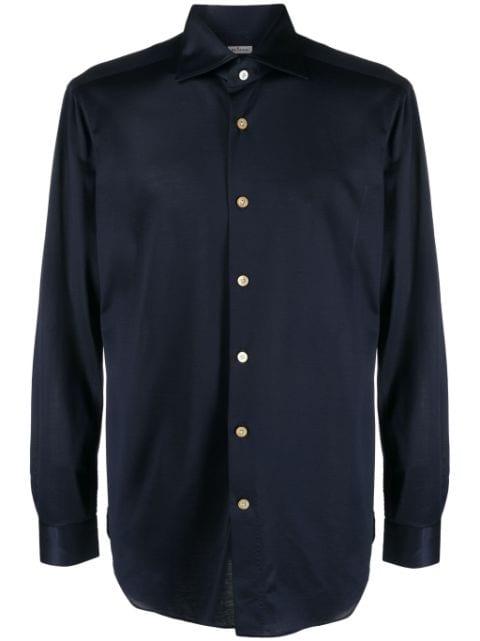 slim-cut cotton shirt by KITON