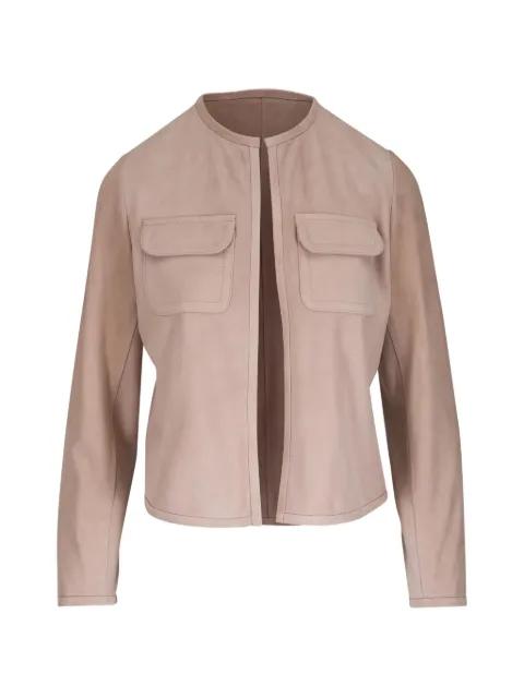 two-pocket suede jacket by KITON
