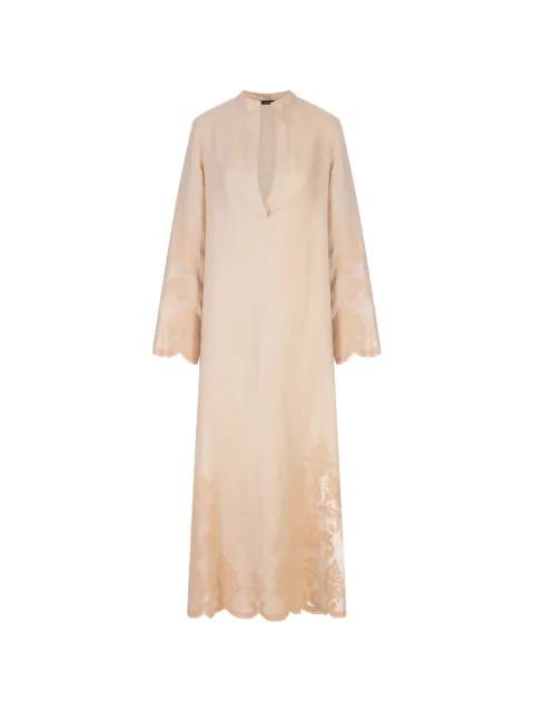 v-neck maxi dress by KITON