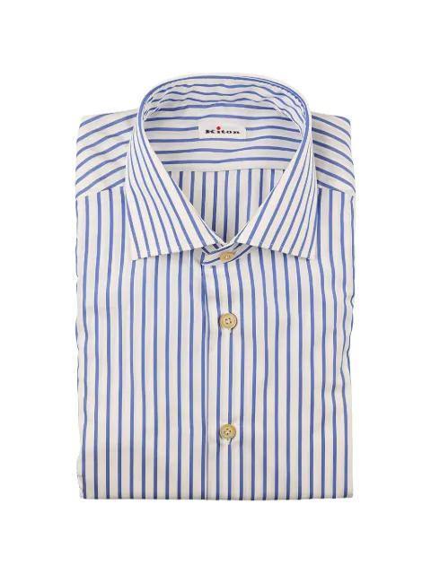 vertical-stripe shirt by KITON