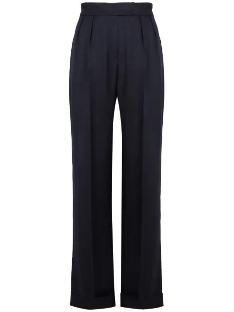 virgin wool straight-leg trousers by KITON