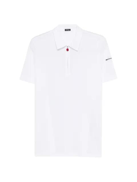 zip cotton polo shirt by KITON