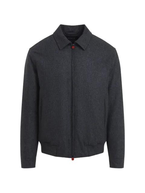 zip-up wool jacket by KITON