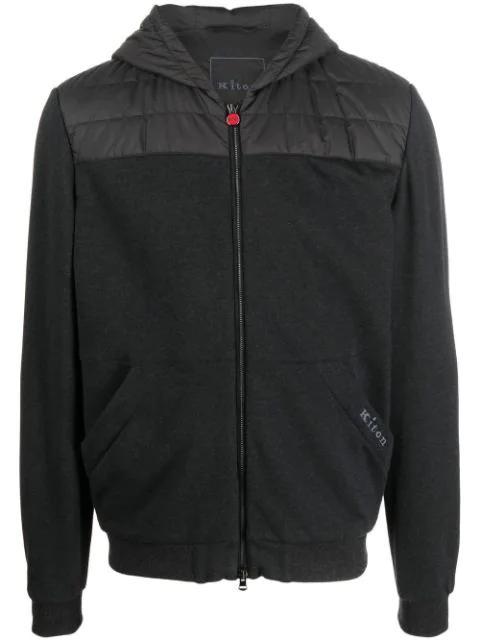 zipped hoodied jacket by KITON