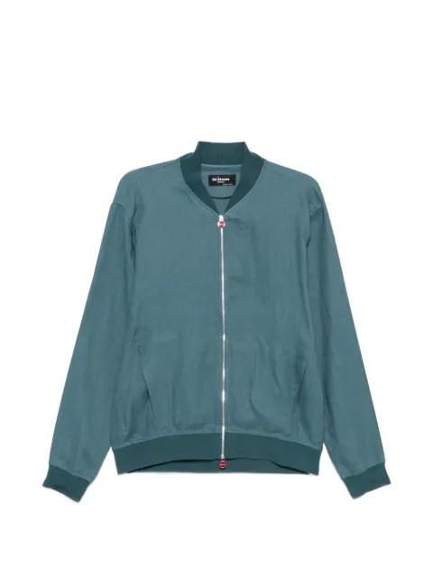 zipped linen jacket by KITON