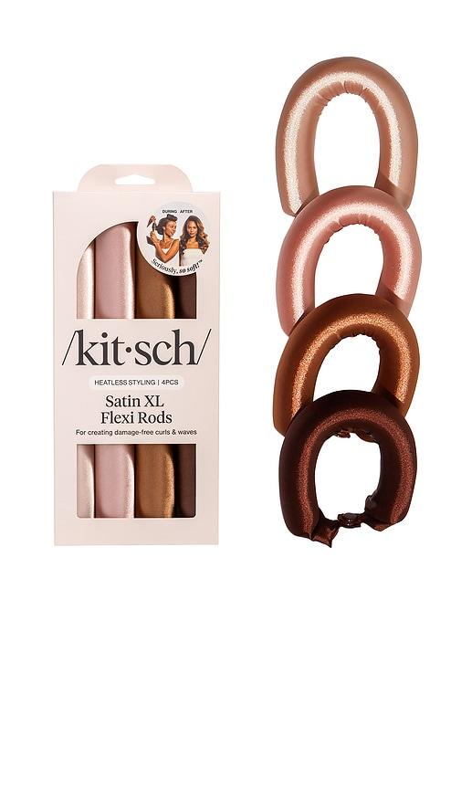 Kitsch Satin XL Flexi Rods 4pc Set in Rosewood by KITSCH
