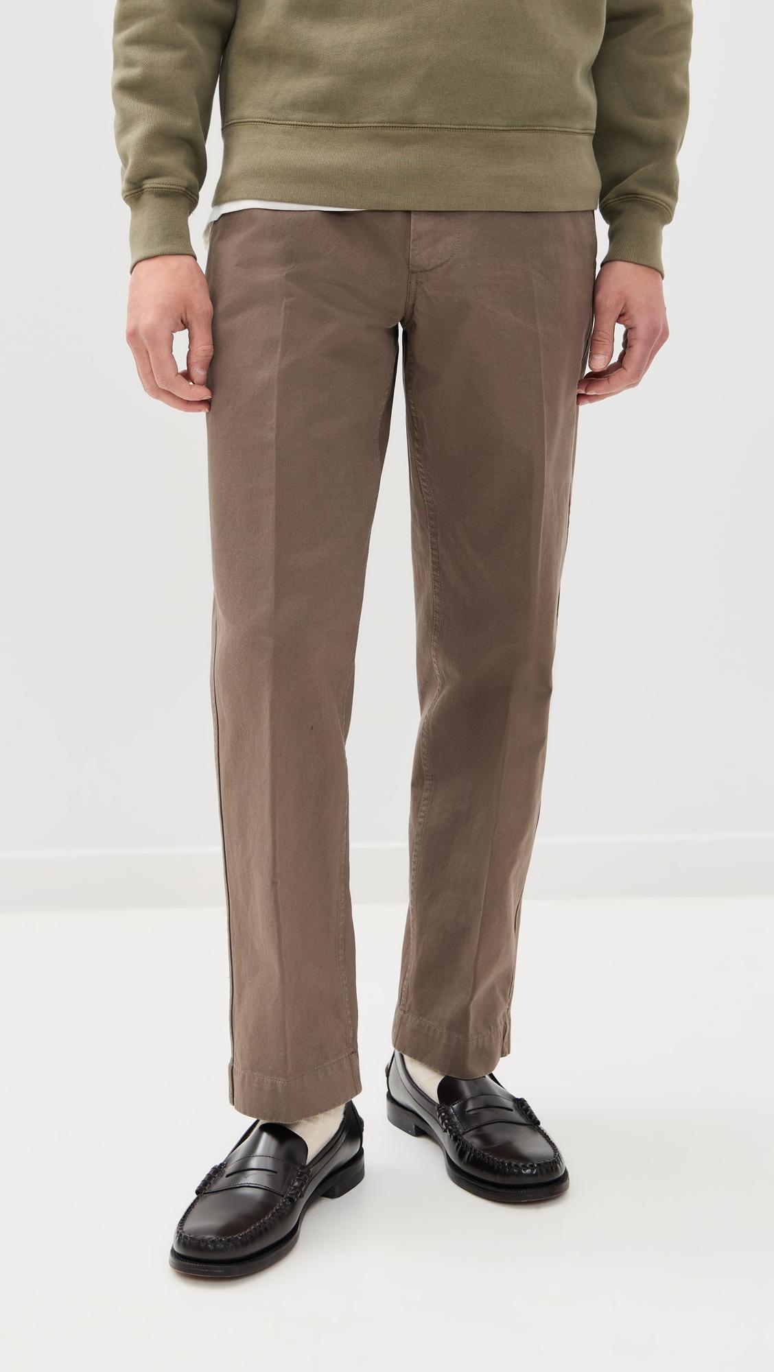 Canal Tapered Gabardine Cotton Pants by KNICKERBOCKER