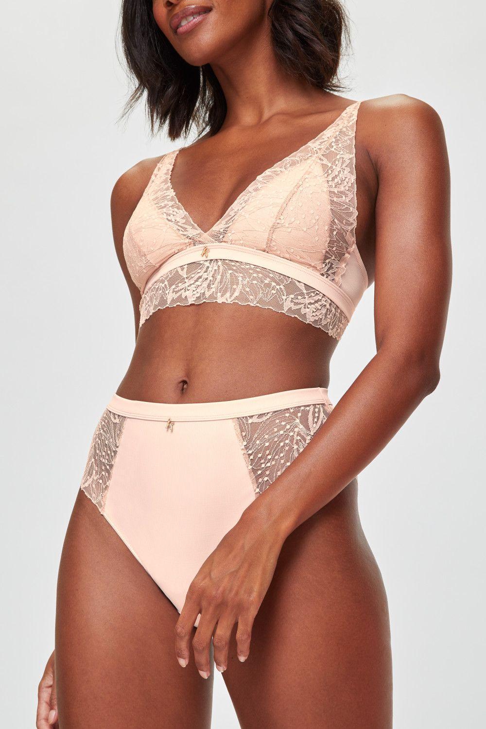 Knickerbox Louisa Lace High Waisted Brazilian Knickers by KNICKERBOX