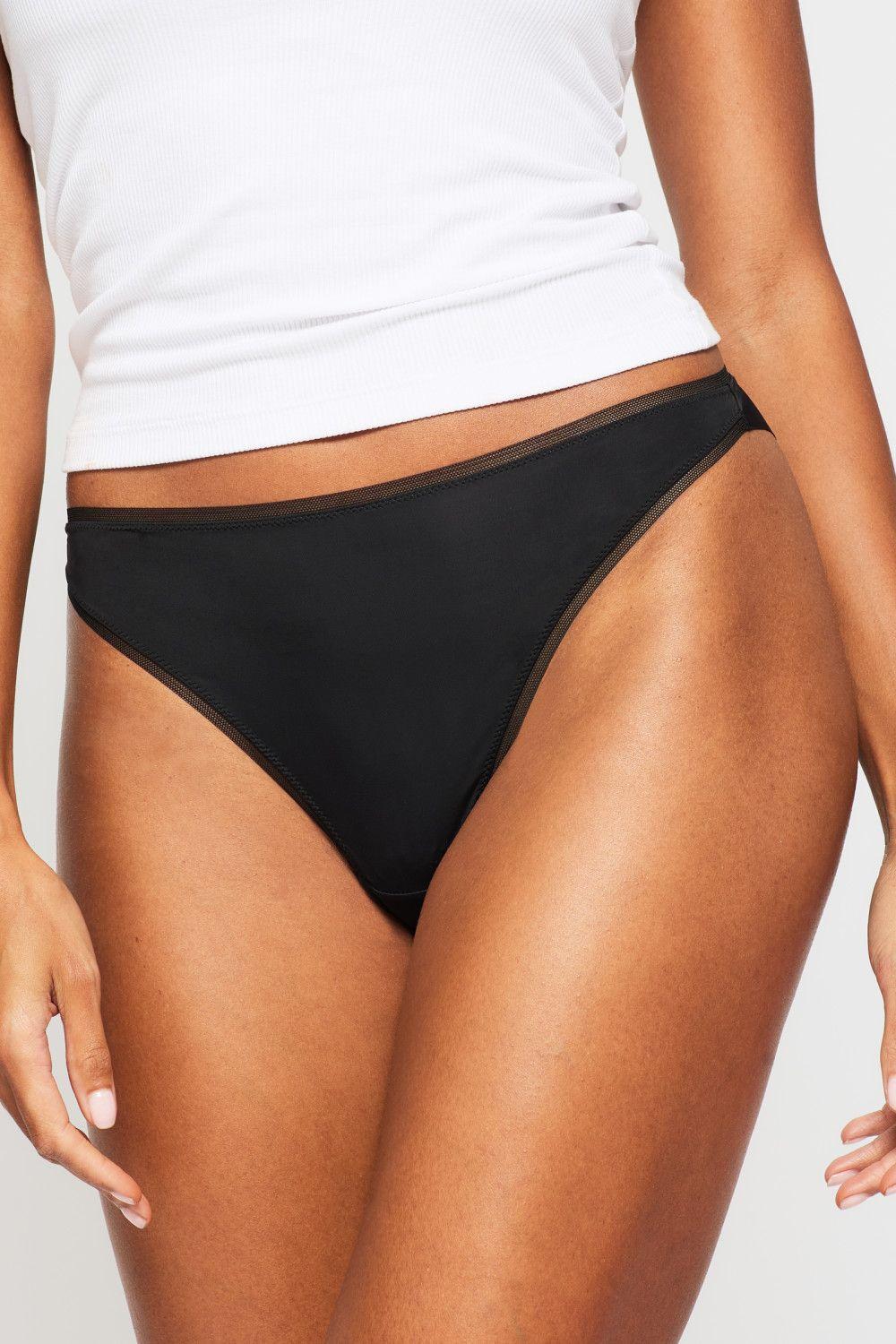 Knickerbox Microfibre Lace High Leg Brief Knickers - Pack of 3 by KNICKERBOX