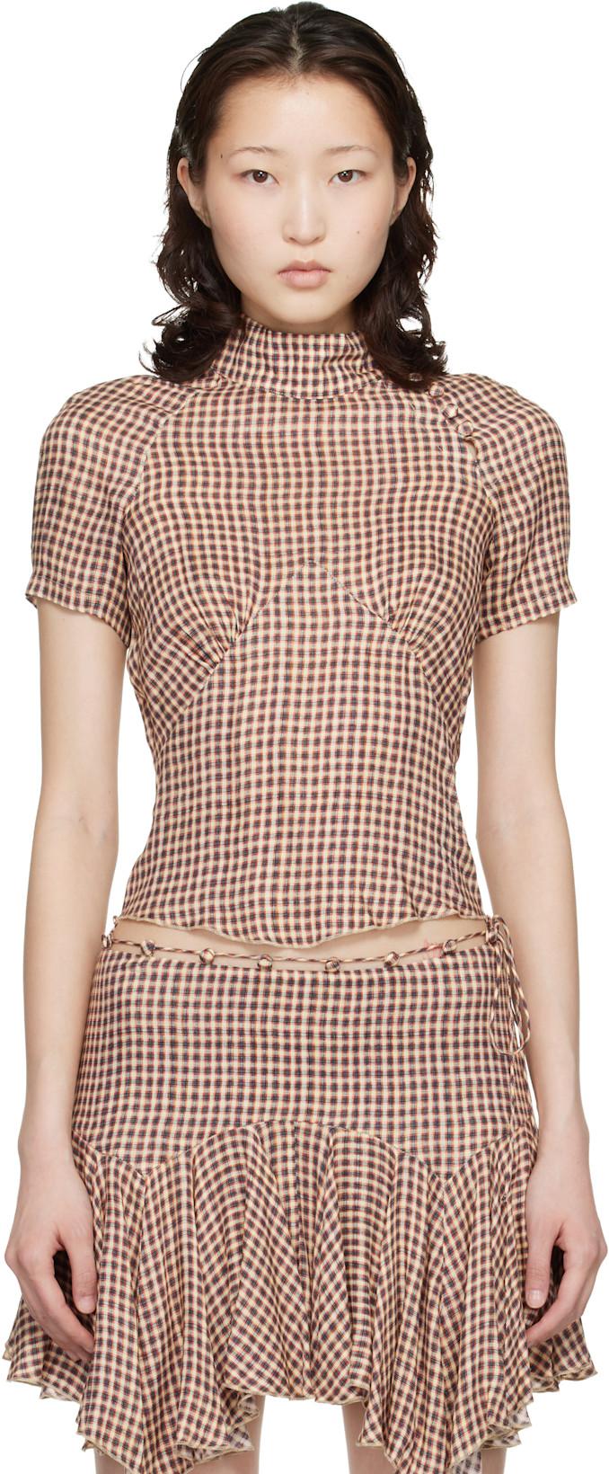 Beige Tess Blouse by KNWLS