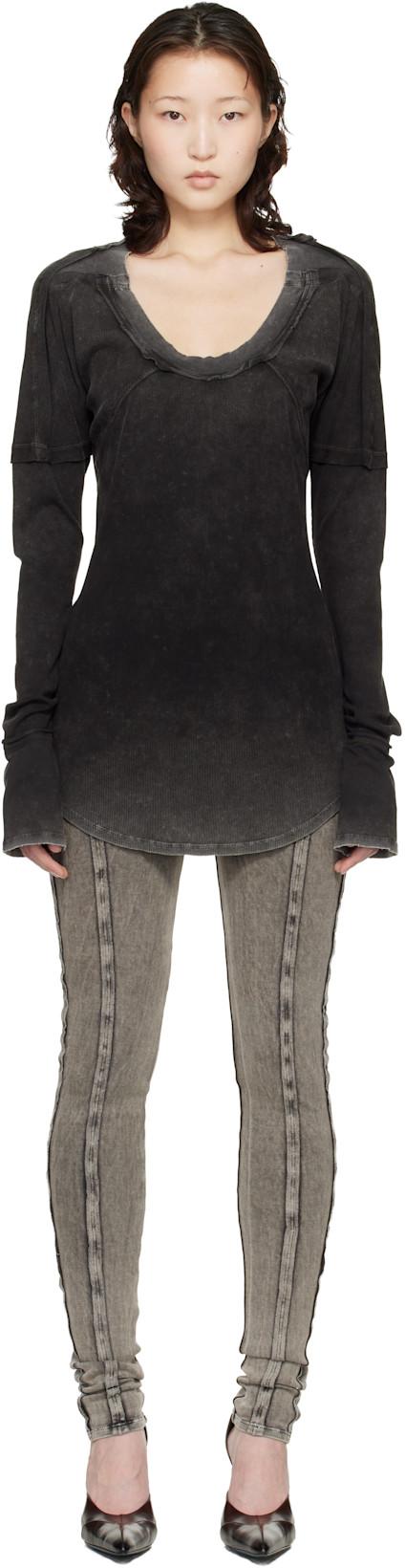Black Bellona Tunic Minidress by KNWLS