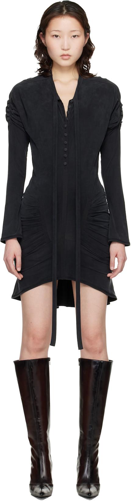 Black Leia Minidress by KNWLS