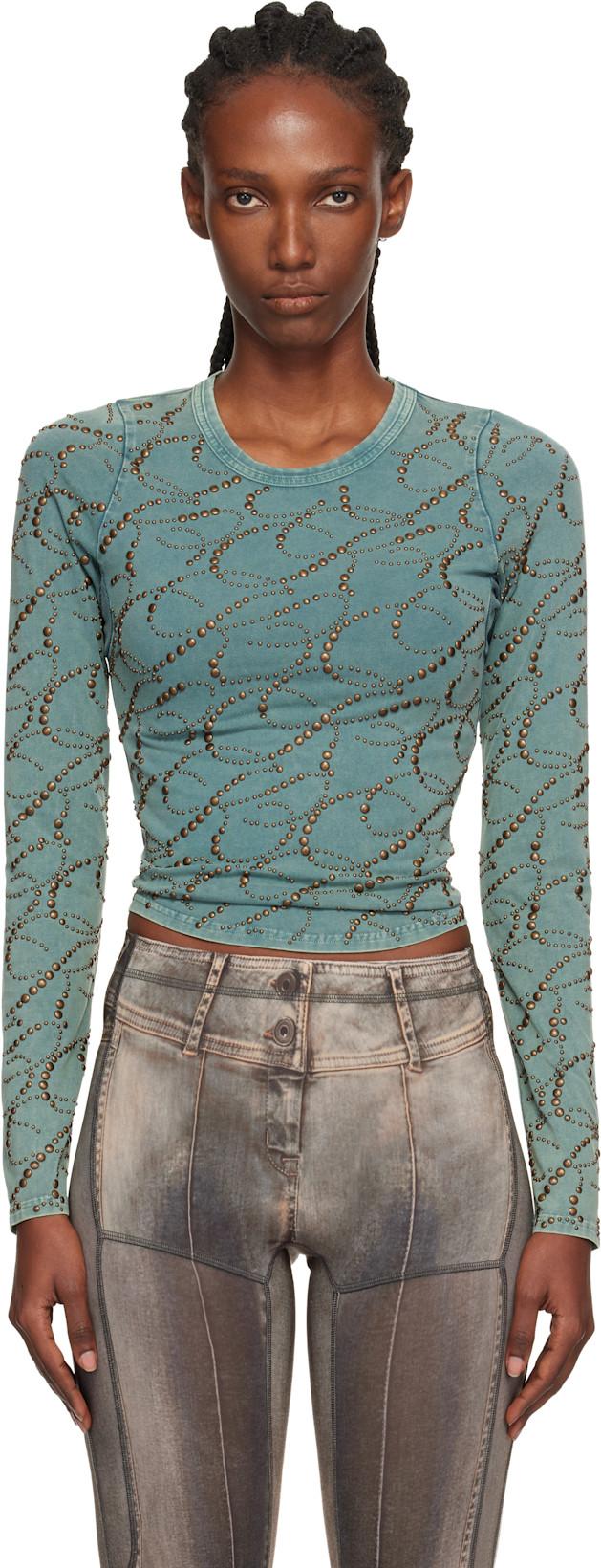 Blue Cally Longsleeve T-shirt by KNWLS