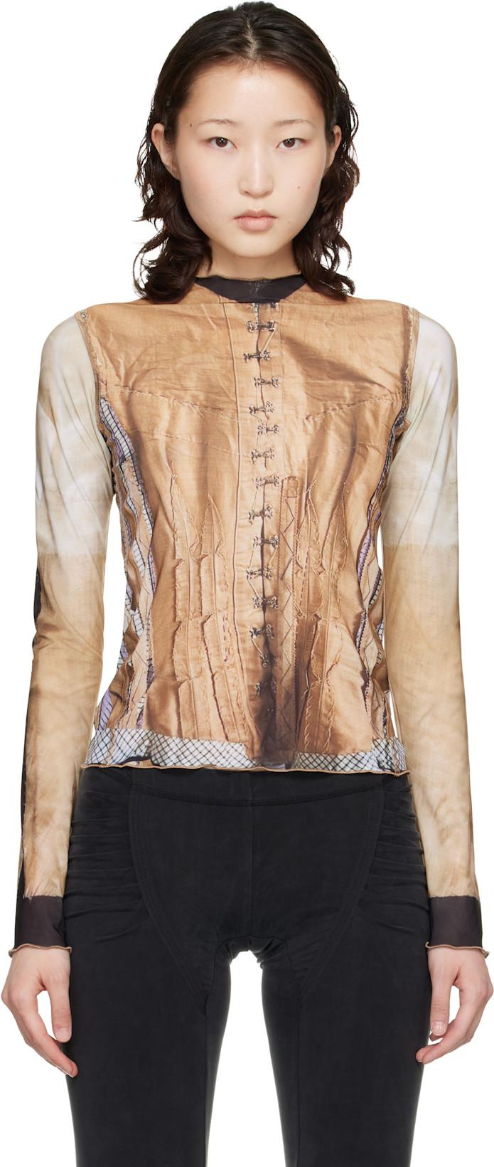 Brown Halcyon Top by KNWLS