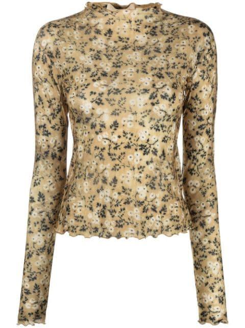 Halcyon semi-sheer top by KNWLS