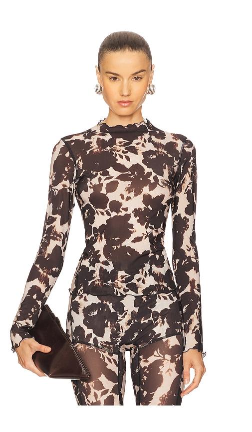 KNWLS Halcyon Top in Black,Cream by KNWLS
