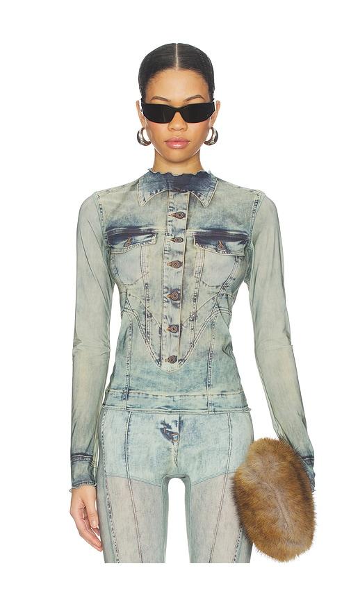 KNWLS Halcyon Top in Blue by KNWLS