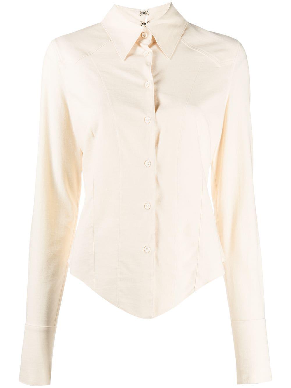 fitted button-up shirt by KNWLS
